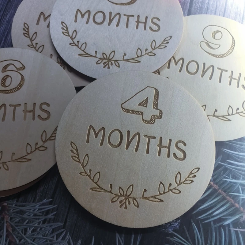 12 Pcs Newborn Monthly Growth Recording Cards Wooden Birth Commemorative Cards
12 Pcs Newborn Monthly Growth Recording Cards Wooden Birth Commemorative Cards