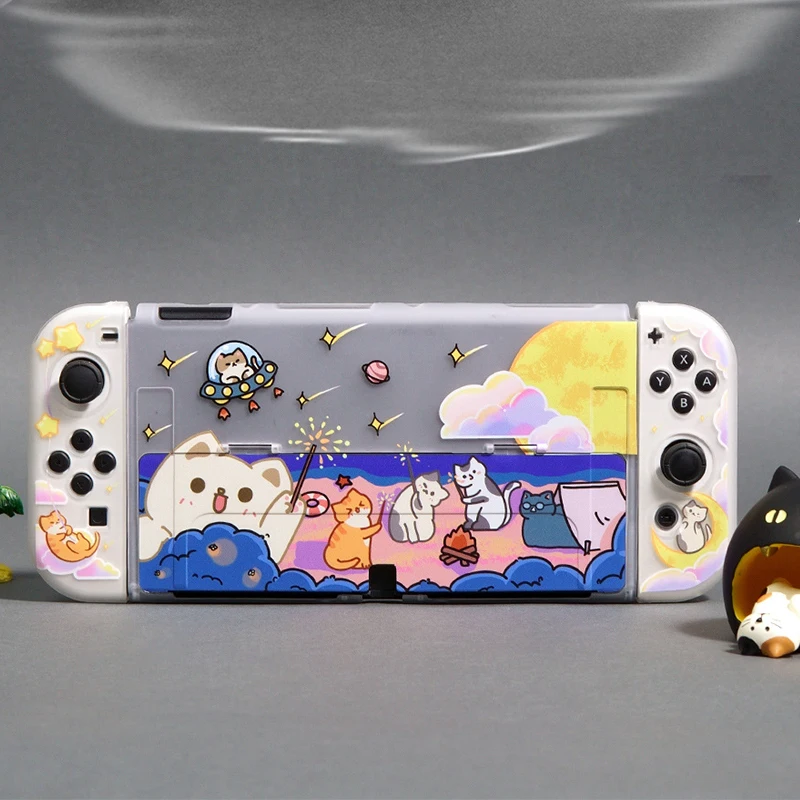 Switch OLED Protective Shell NS Game Host PC Hard Case Anti-slip Split Protection Cover For Nintendo Switch OLED Accessories
Switch OLED Protective Shell NS Game Host PC Hard Case Anti-slip Split Protection Cover For Nintendo Switch OLED Accessories