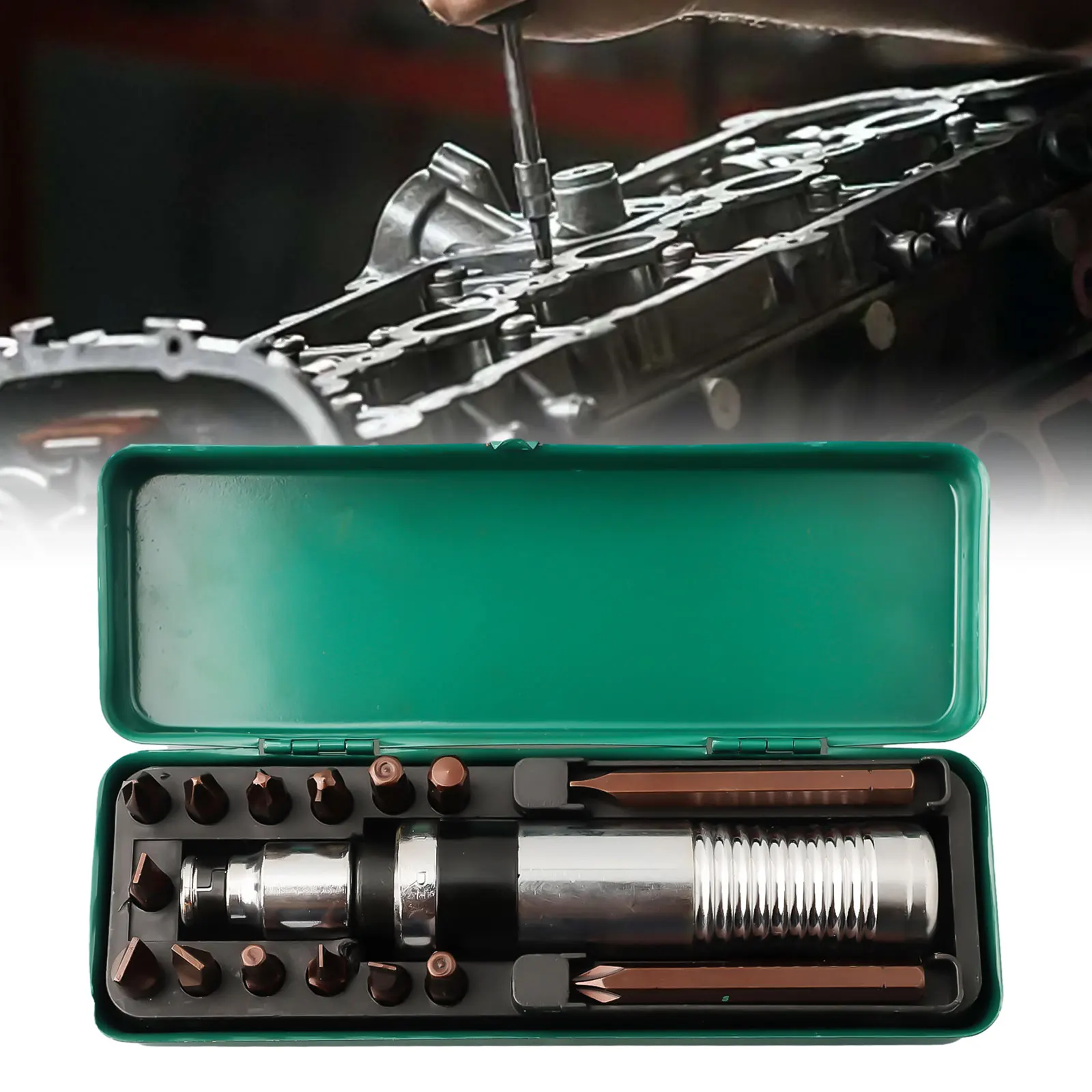 16pcs Impact Screwdriver Bits Handle Kit Heavy-duty Anti Slip Handle PH1 PH2 PH3 PH4 SL5 SL6 SL8 H5 H6 H8 Multi Drive Bit
16pcs Impact Screwdriver Bits Handle Kit Heavy-duty Anti Slip Handle PH1 PH2 PH3 PH4 SL5 SL6 SL8 H5 H6 H8 Multi Drive Bit