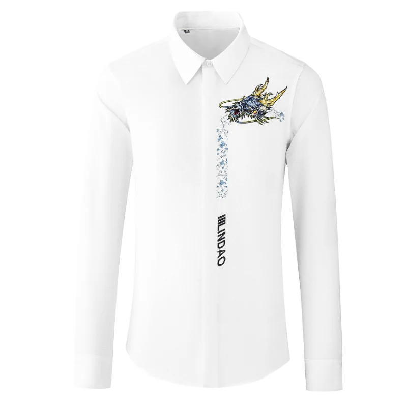 Cotton Long Sleeve Men's Shirts High Quality Solid Color Four Seasons Covered Button Business Casual Man Dress
Cotton Long Sleeve Men's Shirts High Quality Solid Color Four Seasons Covered Button Business Casual Man Dress
