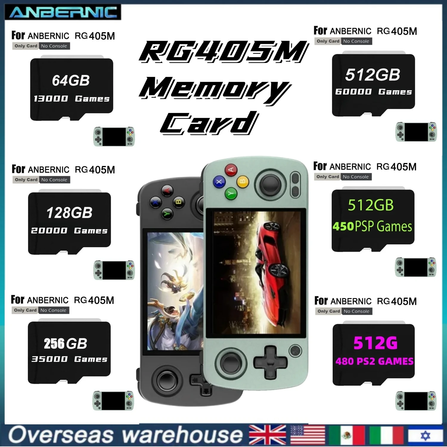 ANBERNIC RG405M Memory TF Card Configured on retro portable handheld video game electronic super console mini player max 512G
ANBERNIC RG405M Memory TF Card Configured on retro portable handheld video game electronic super console mini player max 512G