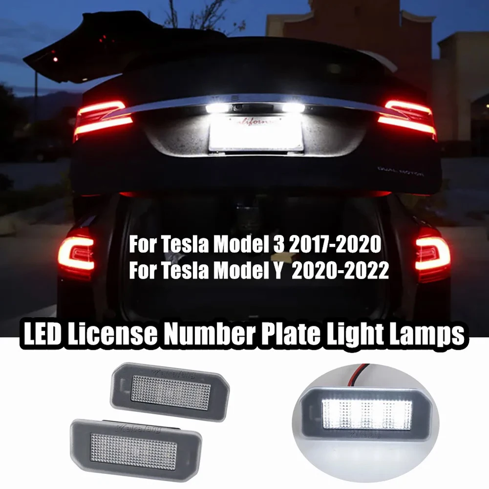 2PCS LED 6000k White Number Plate Light Fits For Tesla Model 3 Y 2017-2022 Automobiles License Plate Light Accessories
2PCS LED 6000k White Number Plate Light Fits For Tesla Model 3 Y 2017-2022 Automobiles License Plate Light Accessories