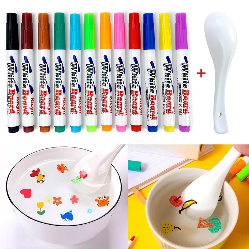 12 Pcs Magical Colorful Marker watercolor markers Doodle Water Pens Children Montessori Early Education Toys Kids Educational
12 Pcs Magical Colorful Marker watercolor markers Doodle Water Pens Children Montessori Early Education Toys Kids Educational