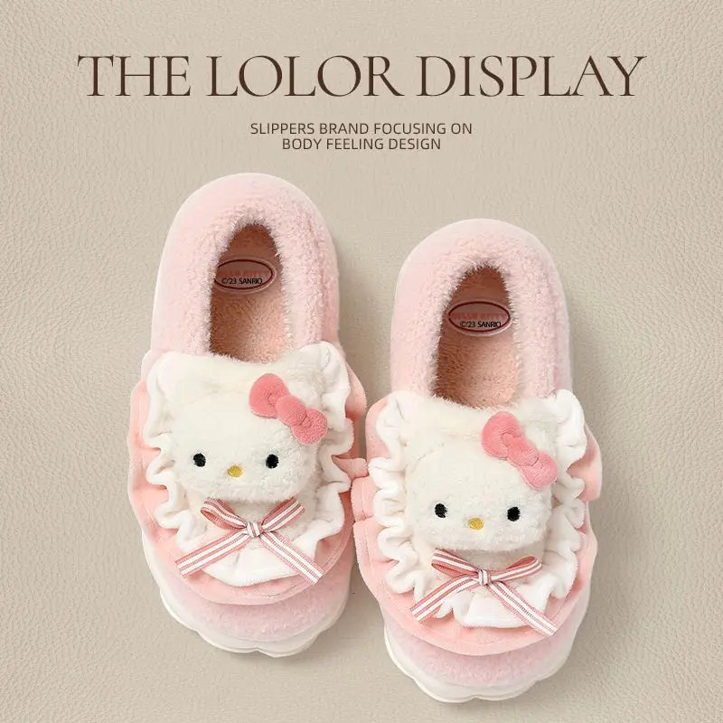 Sanrios Anime Kt Cinnamoroll My Melody Kuromi Cotton Slippers Wintertime Plush Warm Soft Soled Slippers Girls Gift Comfort Pinks
Sanrios Anime Kt Cinnamoroll My Melody Kuromi Cotton Slippers Wintertime Plush Warm Soft Soled Slippers Girls Gift Comfort Pinks