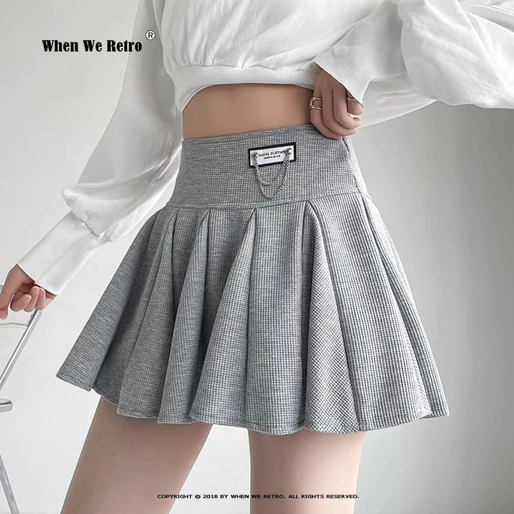 Korean Fashion Pleated Mini Skirt for Women Chain Decoration Cute Students Girls A Line High Waist Uniform Skirt Female RS792
Korean Fashion Pleated Mini Skirt for Women Chain Decoration Cute Students Girls A Line High Waist Uniform Skirt Female RS792