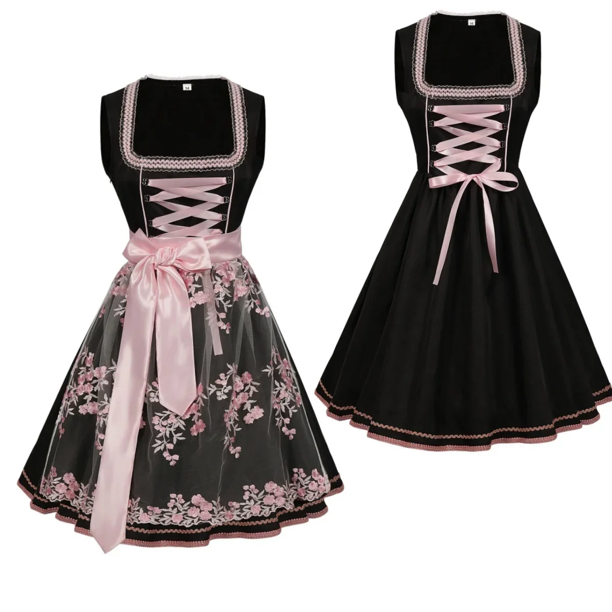 Summer The New Lady Bavarian Women's Square Neck Waist Strap Lace Midi Dress 2-Pieces + Apron Oktoberfest Woman Girl Dress Skirt
Summer The New Lady Bavarian Women's Square Neck Waist Strap Lace Midi Dress 2-Pieces + Apron Oktoberfest Woman Girl Dress Skirt