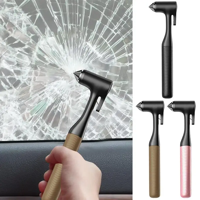 

Emergencies Escape Tool Durable Auto Safety Hammer Vehicle Mounted Emergency Escape Gadgets Multipurpose Life-saving Hammer