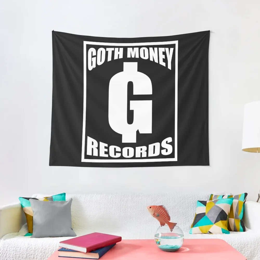 

GOTH MONEY RECORDS OG ON BLACK Tapestry Cute Room Things Decorations For Your Bedroom Tapestry