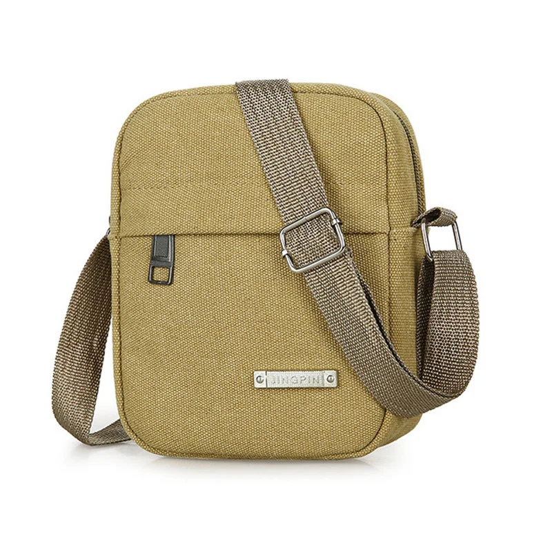 Vintage Canvas Men's Shoulder Messenger Bag Simple Crossbody Travel Phone Fashion Man Handbag 
Vintage Canvas Men's Shoulder Messenger Bag Simple Crossbody Travel Phone Fashion Man Handbag
