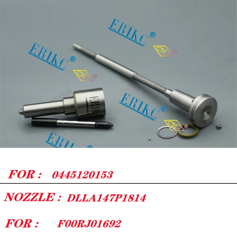 ERIKC 0445120153 Fuel Injector Nozzle DLLA147P1814 Control Valve F00RJ01692 Spare Parts Repair Kit for 0 445 120 153
ERIKC 0445120153 Fuel Injector Nozzle DLLA147P1814 Control Valve F00RJ01692 Spare Parts Repair Kit for 0 445 120 153