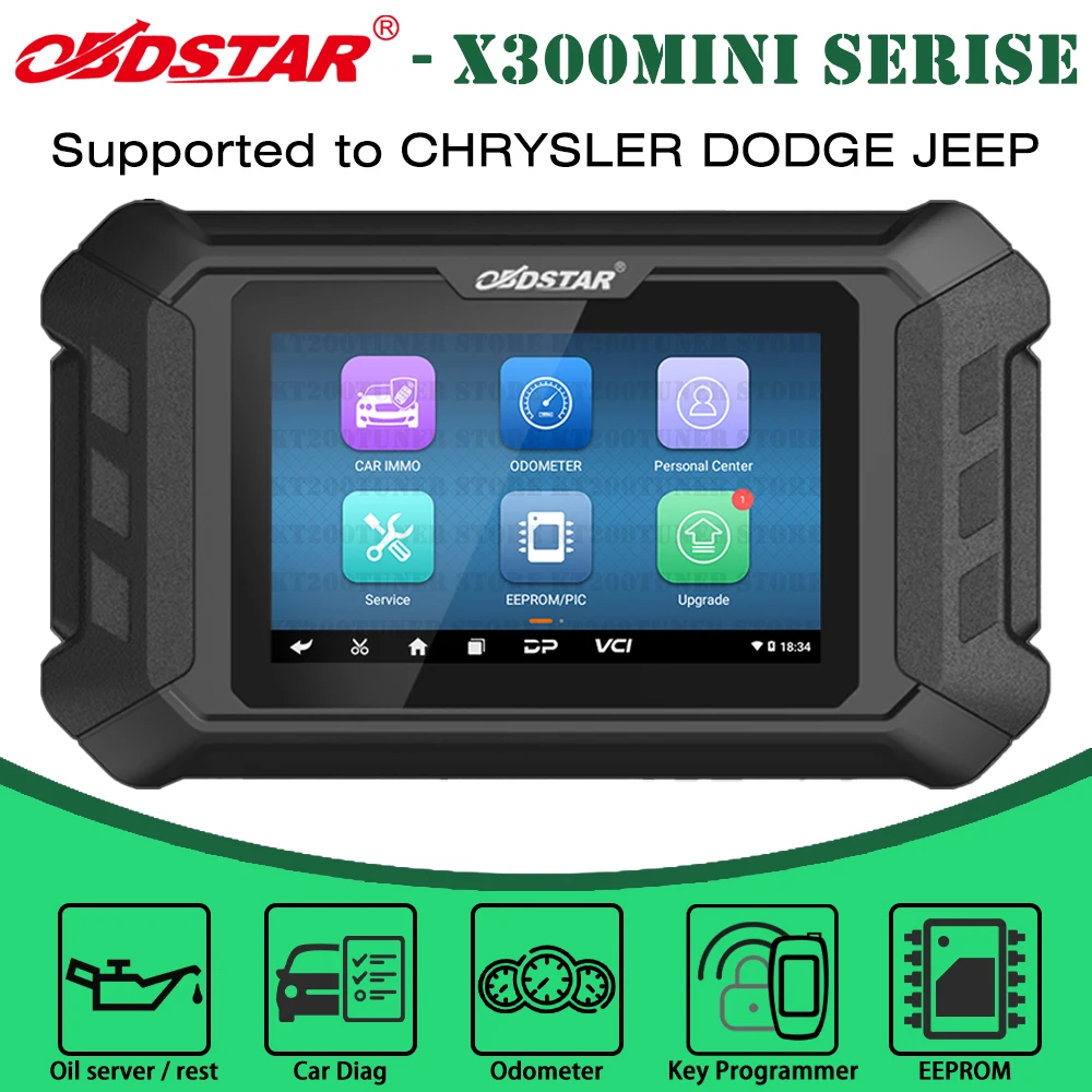 OBDSTAR X300 MINI for Chrysler/DODGE/JEEP Programmer All Key Lost Programming/Pin Code Reading/Cluster Calibrate
OBDSTAR X300 MINI for Chrysler/DODGE/JEEP Programmer All Key Lost Programming/Pin Code Reading/Cluster Calibrate