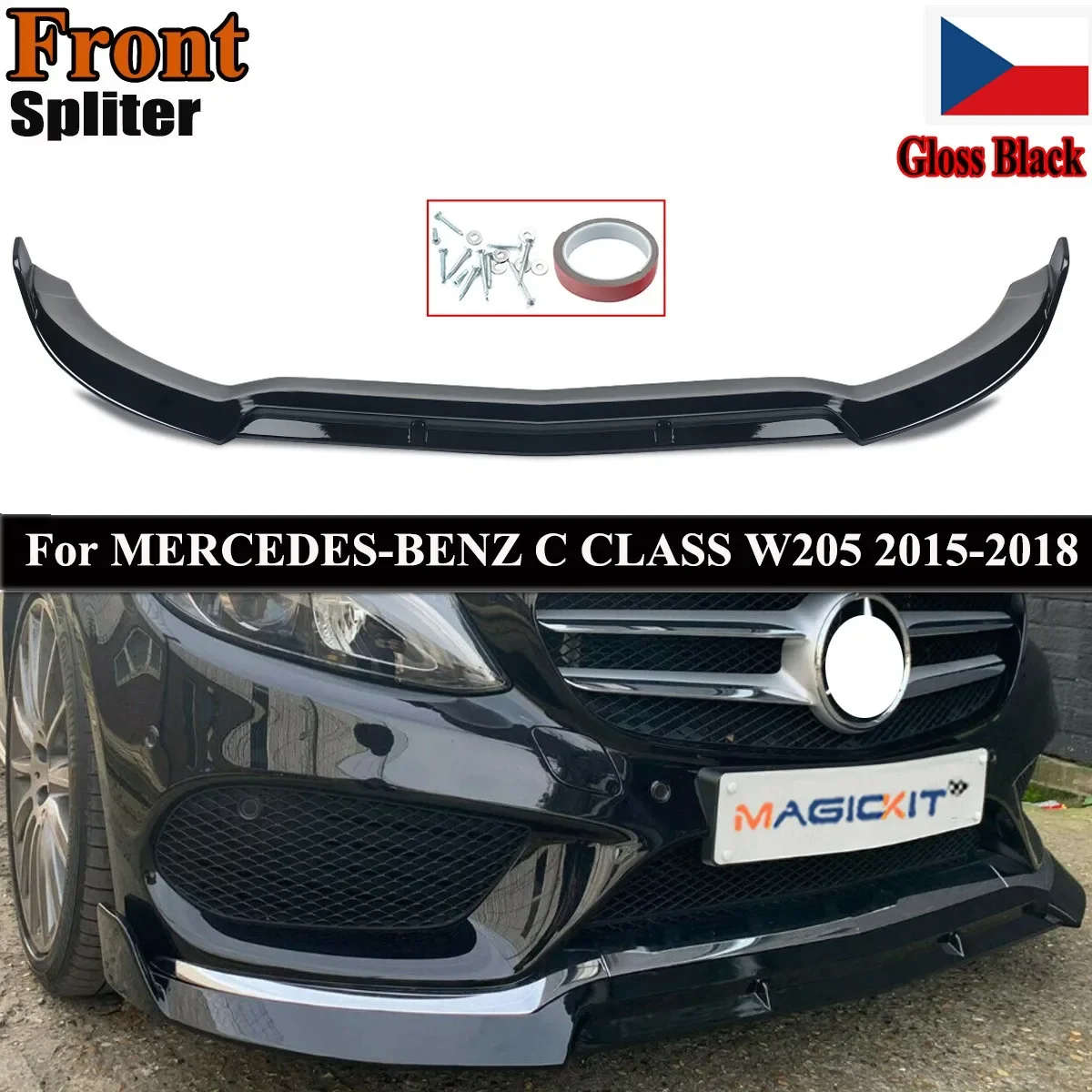 MagicKit FOR MERCEDES C CLASS A205 W205 C205 C63 AMG LOOK GLOSS BLACK FRONT LIP SPLITTER
MagicKit FOR MERCEDES C CLASS A205 W205 C205 C63 AMG LOOK GLOSS BLACK FRONT LIP SPLITTER
