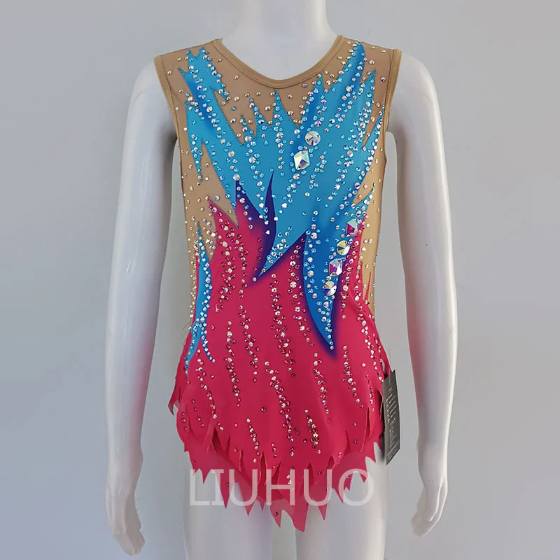 Blue and Red Gradient Bodysuit Rhythmic Gymnastics Uniform Blue and Red Gradient Bodysuit Artistic Gymnastics Wear
Blue and Red Gradient Bodysuit Rhythmic Gymnastics Uniform Blue and Red Gradient Bodysuit Artistic Gymnastics Wear
