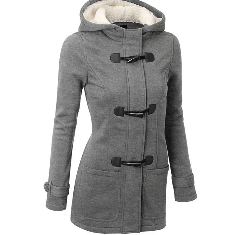 2023 Autumn and Winter Hot Selling New Women's Horn Button Coat Thickened Hooded Blended Jacket Cotton-padded Jacket
2023 Autumn and Winter Hot Selling New Women's Horn Button Coat Thickened Hooded Blended Jacket Cotton-padded Jacket