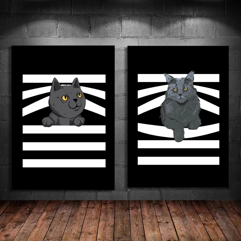 Print On Canvas Kitten Cat Animal Rights Modern Living Room Decorative Comics Pictures Classic Poster Home Prints And Prints 
Print On Canvas Kitten Cat Animal Rights Modern Living Room Decorative Comics Pictures Classic Poster Home Prints And Prints