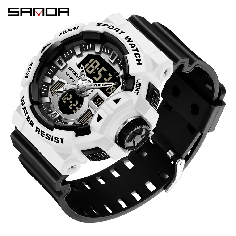 SANDA Men's Watches Sports Luxury Brand Wristwatch Clock Gift For Boyfriend Set Electronic Diving And Mountaineering Watches
SANDA Men's Watches Sports Luxury Brand Wristwatch Clock Gift For Boyfriend Set Electronic Diving And Mountaineering Watches