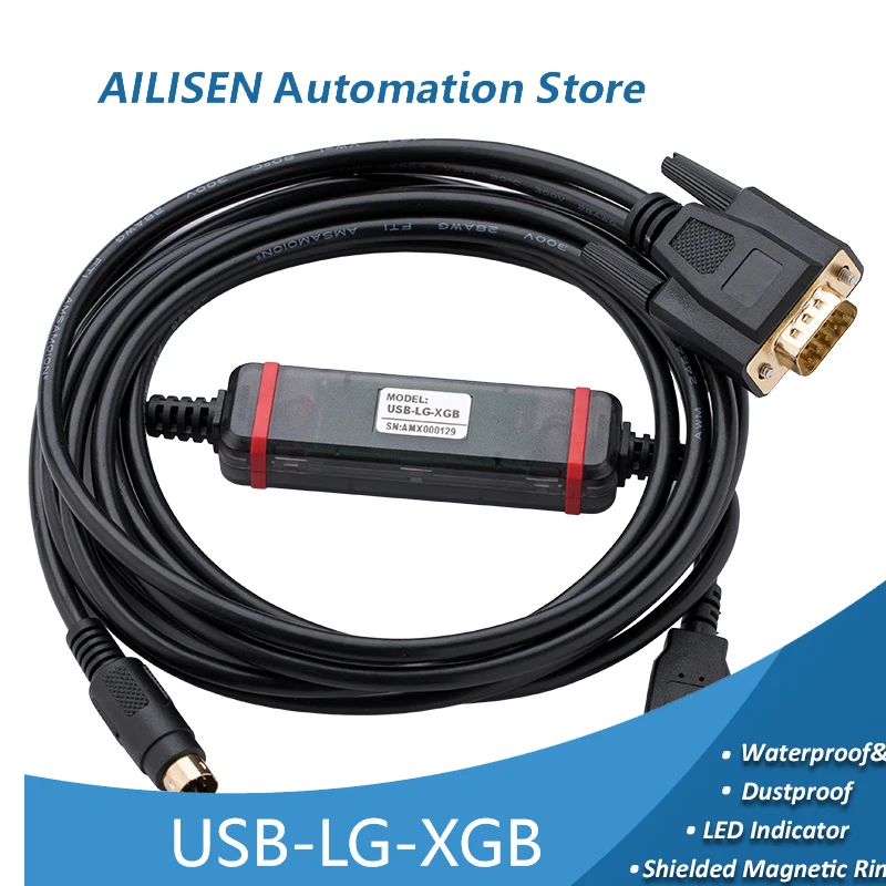 USB-LG-XGB Suitable For Korea LG LS K120S K80S/K200S/K7M series PLC programming Data Dowanload Cable
USB-LG-XGB Suitable For Korea LG LS K120S K80S/K200S/K7M series PLC programming Data Dowanload Cable