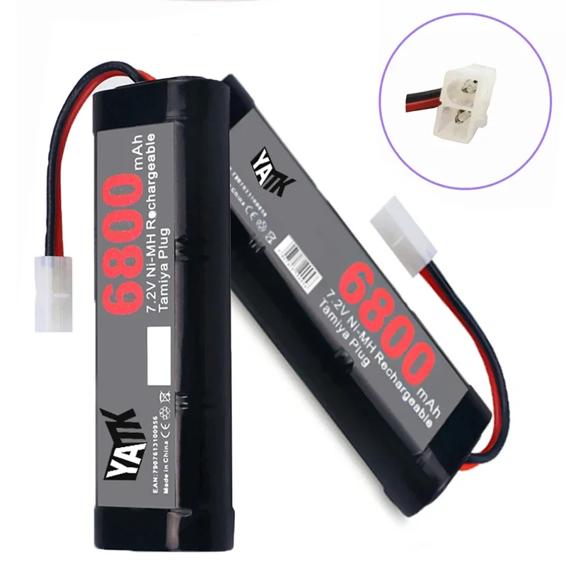 7.2V Replacement RC Battery with Tamiya Discharge 6.8Ah Battery Connector for RC Toys Racing Cars Boat Aircraft Truck Buggy Boat
7.2V Replacement RC Battery with Tamiya Discharge 6.8Ah Battery Connector for RC Toys Racing Cars Boat Aircraft Truck Buggy Boat