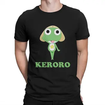 Sgt 개구리 케로로 건소 만화 애니메이션 크리에이티브 티셔츠 남성용, 라운드 칼라 기본 티셔츠, 독특한 생일 선물