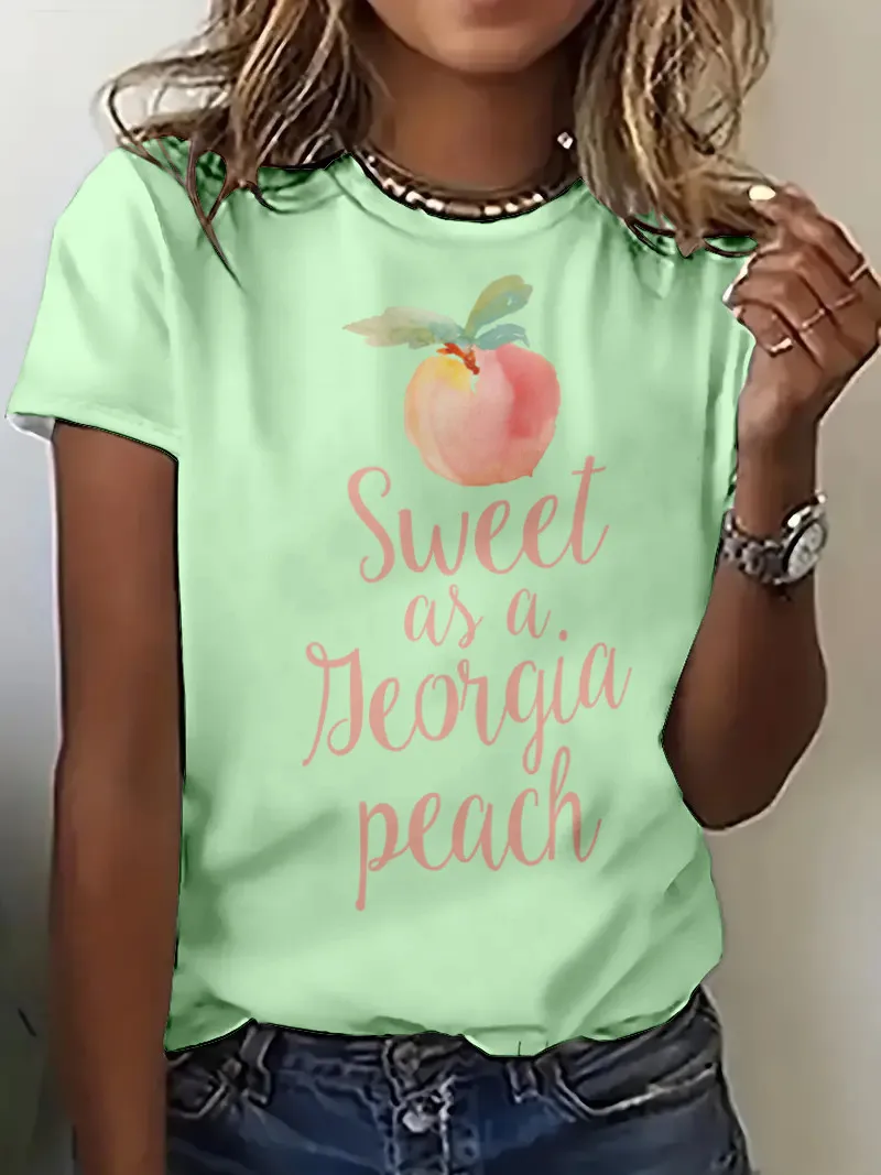 Cute Sweet Fruit Pattern Print Women T shirts New 2024 Summer Tops For Girls Womans Loose Casual Short Sleeve 3D Tees Shirts
Cute Sweet Fruit Pattern Print Women T shirts New 2024 Summer Tops For Girls Womans Loose Casual Short Sleeve 3D Tees Shirts