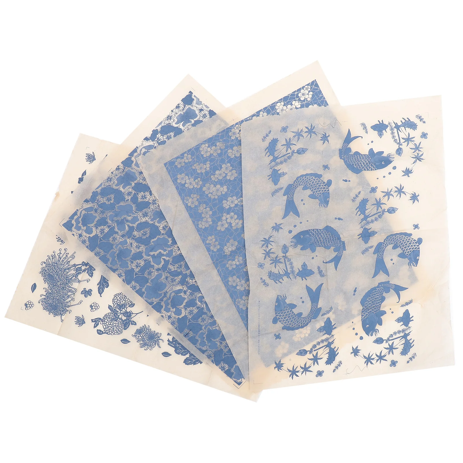 

Ceramic Decals Pottery Ceramics Clay Transfer Paper Chinese Underglaze Potterying Flower Printing Blue Porcelain Sticker
