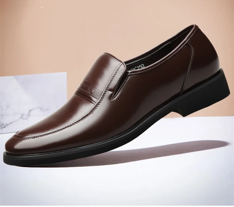 STRONGSHEN Italian Men Leather Shoes Warm Height Increase 6CM Loafers Dress Moccasins Breathable Slip on Driving Shoes Size 48 STRONGSHEN Italian Men Leather Shoes Warm Height Increase 6CM Loafers Dress Moccasins Breathable Slip on Driving Shoes Size 48