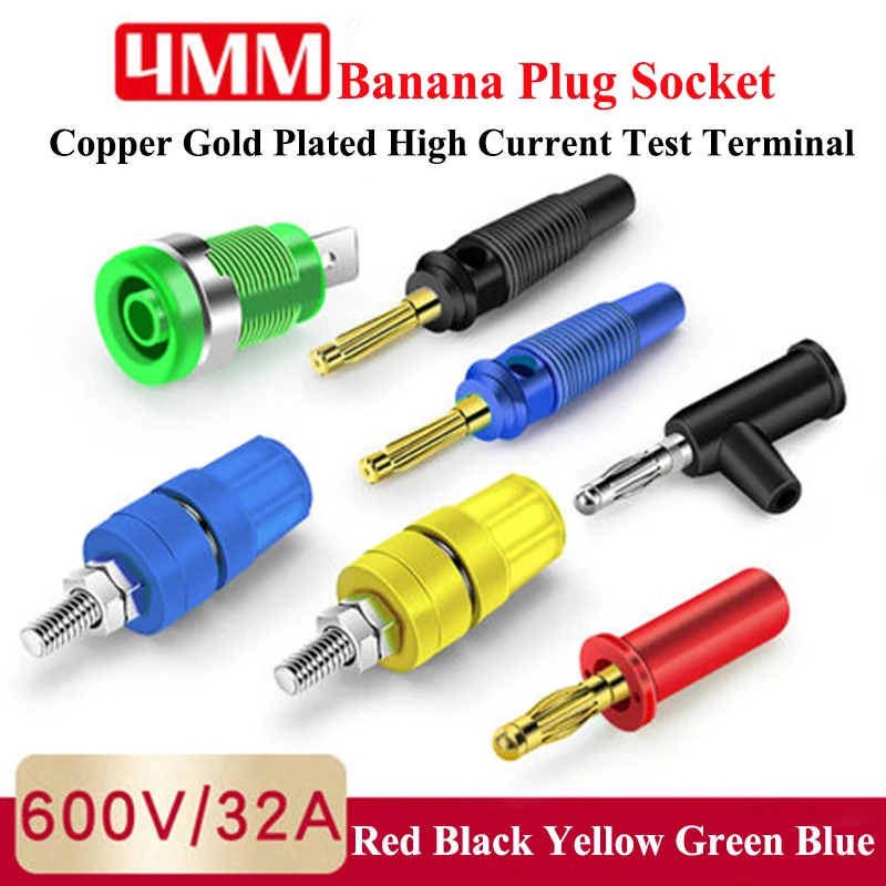 5 Pcs 4mm Banana Plug Instrumentation Socket Copper High-voltage Lantern-type High-current Seven-pin Solder-free Screw Fixing
5 Pcs 4mm Banana Plug Instrumentation Socket Copper High-voltage Lantern-type High-current Seven-pin Solder-free Screw Fixing
