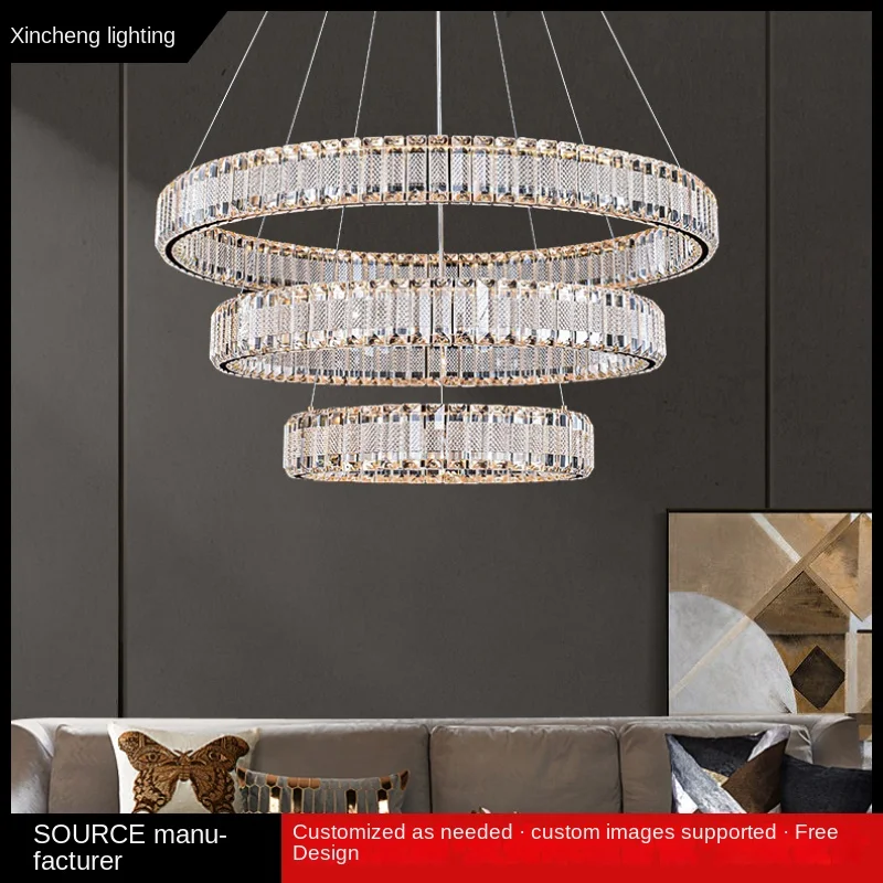 Luxury Living Room Pendant Lamp Crystal Lamp Modern Simple Atmosphere Restaurant Bedroom Lamp New Round Crystal Pendant Lamp
Luxury Living Room Pendant Lamp Crystal Lamp Modern Simple Atmosphere Restaurant Bedroom Lamp New Round Crystal Pendant Lamp