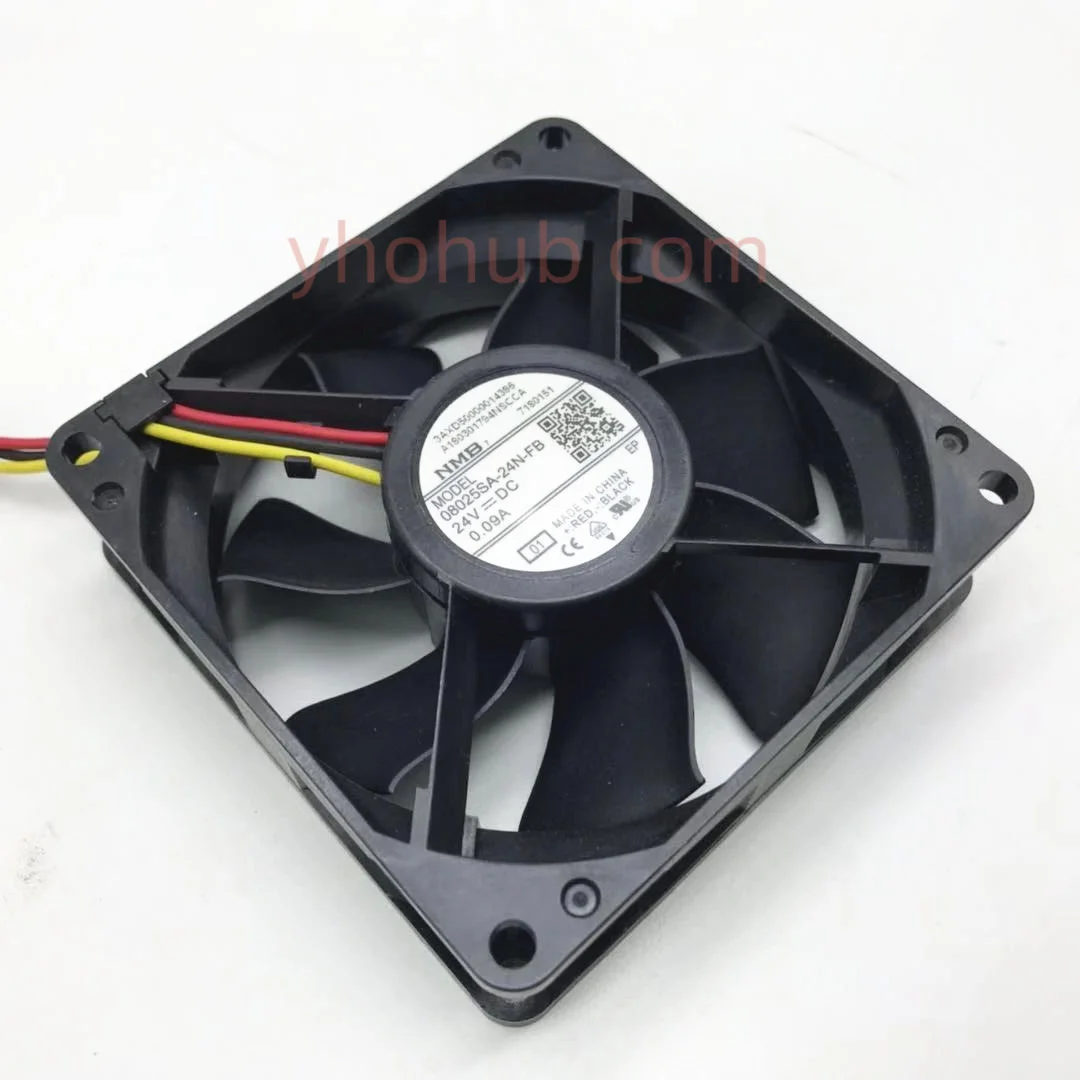 NMB-MAT 08025SA-24N-FB 01 DC 24V 0.09A 80x80x25 мм 3-проводной Вентилятор охлаждения сервера
NMB-MAT 08025SA-24N-FB 01 DC 24V 0.09A 80x80x25 мм 3-проводной Вентилятор охлаждения сервера