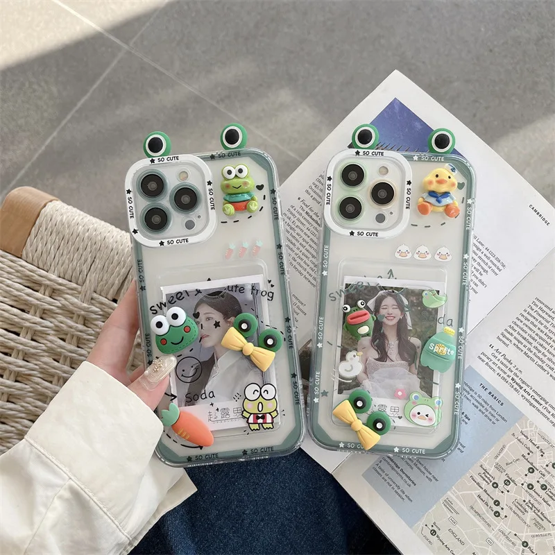 Cute 3D Frog Carrot Cartoon Green Soft Phone Case for IPhone 13 11 12 Pro Max X XR XS 7 8 Plus Lens Protective Lovely Back Cover
Cute 3D Frog Carrot Cartoon Green Soft Phone Case for IPhone 13 11 12 Pro Max X XR XS 7 8 Plus Lens Protective Lovely Back Cover