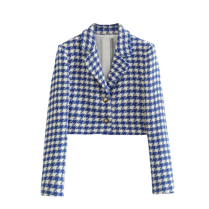 Blazers Women's Suit 2023 Spring Autumn Fashion Women's Suit Jacket Casual Temperament Long-Sleeved Lapel Plaid Women Coat Y123
Blazers Women's Suit 2023 Spring Autumn Fashion Women's Suit Jacket Casual Temperament Long-Sleeved Lapel Plaid Women Coat Y123