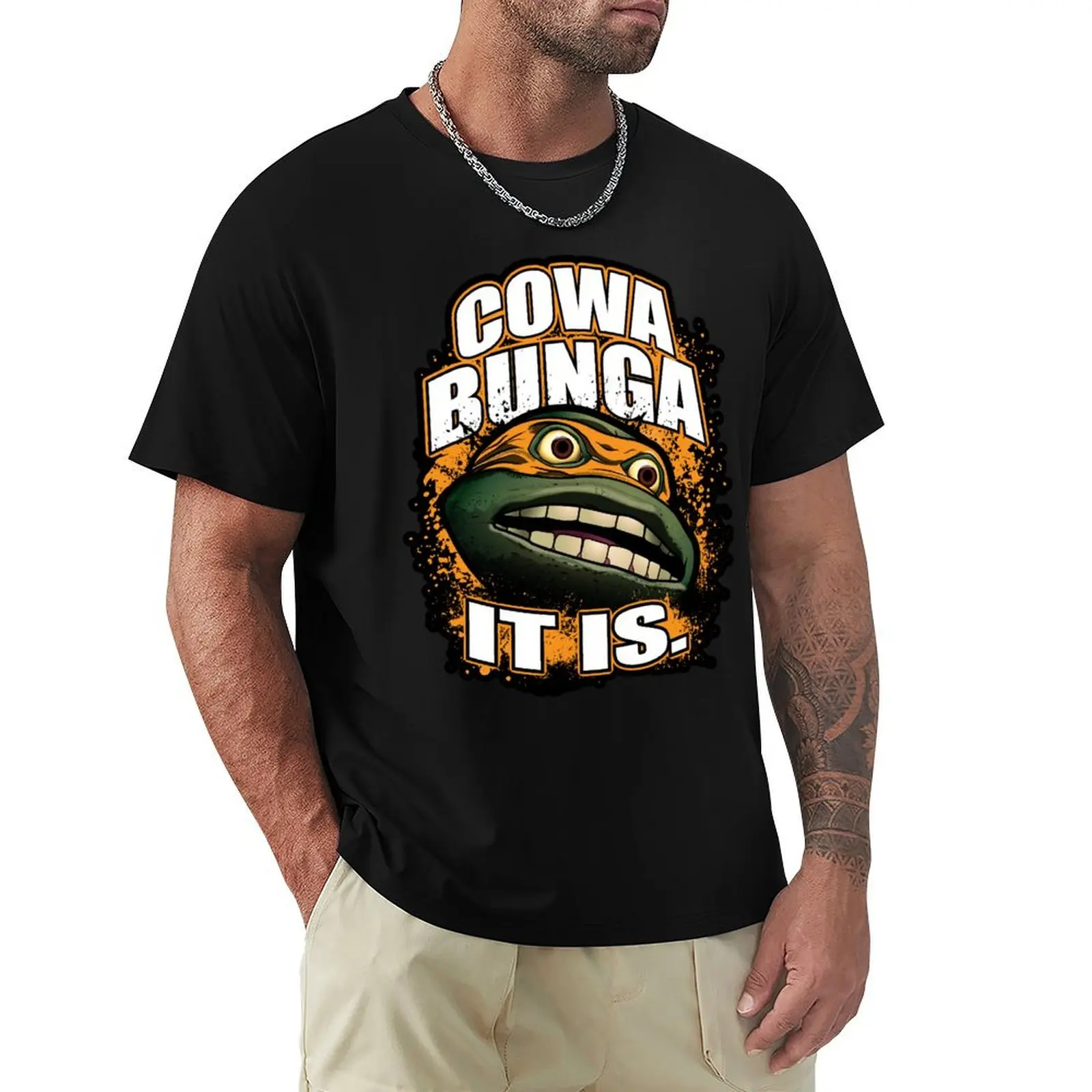 

Cowabunga It Is T-shirt customs design your own Aesthetic clothing graphics animal prinfor boys fruit of the loom mens t shirts