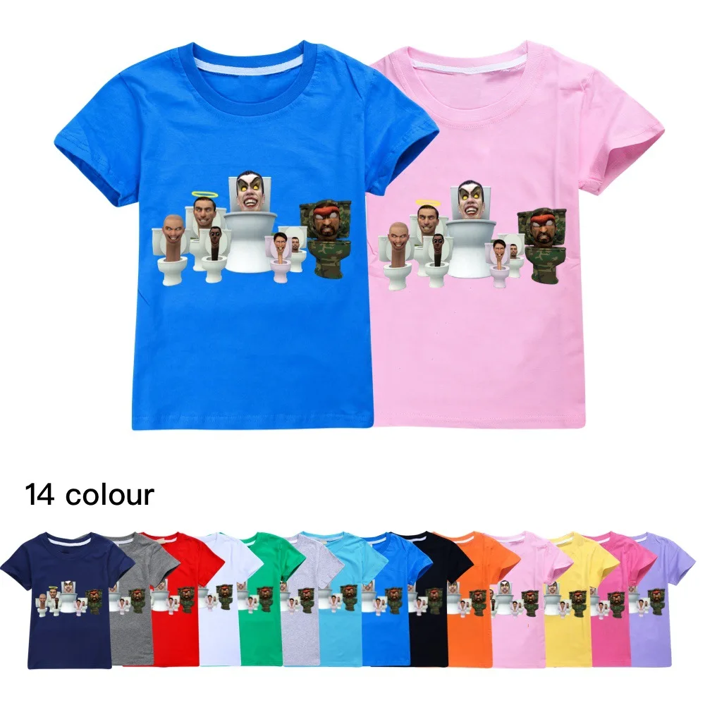 2024 Summer Skibidi Toilet T Shirt Kids Cameraman Speaker Man T-shirt Teenager Boys Casual Clothing Baby Girls Short Sleeve Tops
2024 Summer Skibidi Toilet T Shirt Kids Cameraman Speaker Man T-shirt Teenager Boys Casual Clothing Baby Girls Short Sleeve Tops