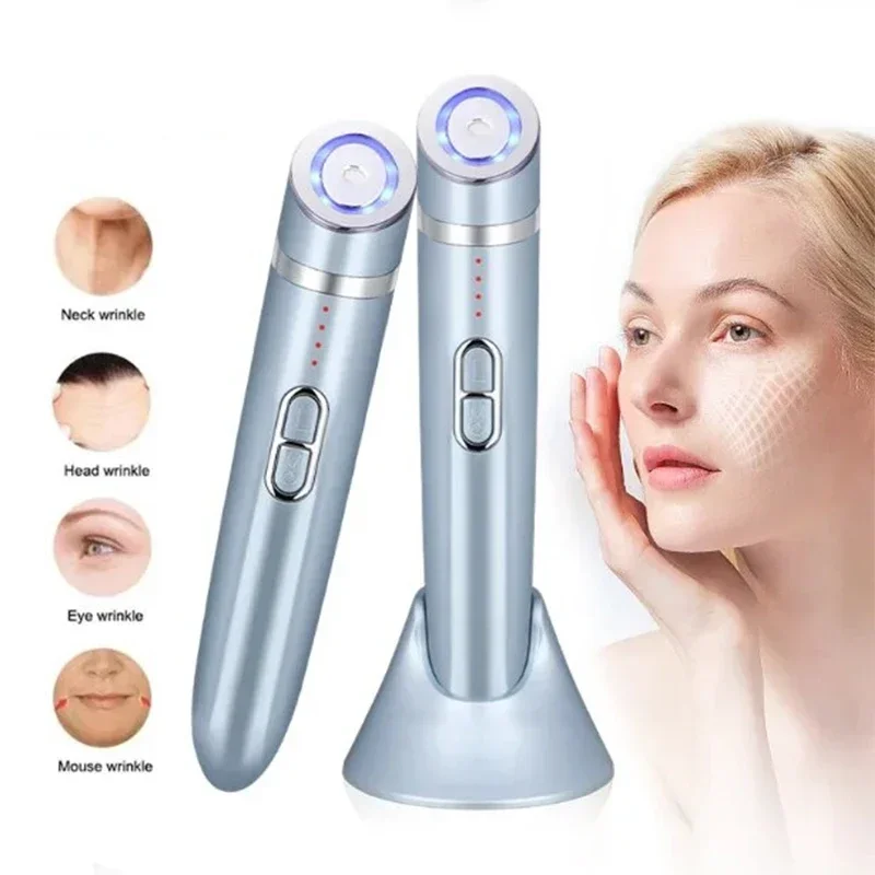 

Eye Beauty Massage Machine RF Anti-aging Fine Line Beauty Wrinkle Removal Skincare Eye Vibration Massager Facial Beauty Device