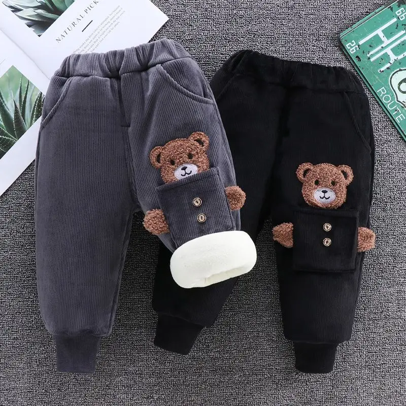 Kids Paded Pants Boys Girl Autumn Winter Plus Velvet Thick Warm Trousers Corduroy Outer Wear Sport Casual Pants Children Clothes
Kids Paded Pants Boys Girl Autumn Winter Plus Velvet Thick Warm Trousers Corduroy Outer Wear Sport Casual Pants Children Clothes