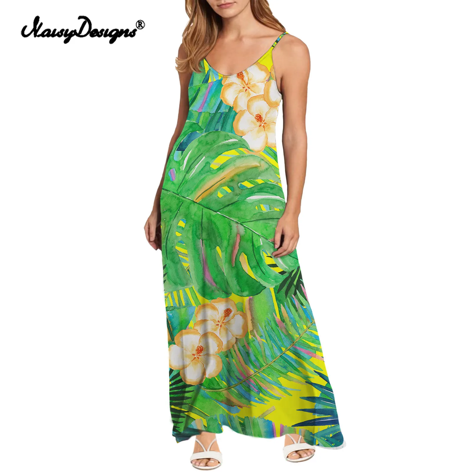 Женское платье без рукавов Noisydesigns, гавайская тропическая одежда с цветочным принтом и v-образным вырезом, вечерние платья в уличном стиле для клуба, элегантные летние платья
Женское платье без рукавов Noisydesigns, гавайская тропическая одежда с цветочным принтом и v-образным вырезом, вечерние платья в уличном стиле для клуба, элегантные летние платья