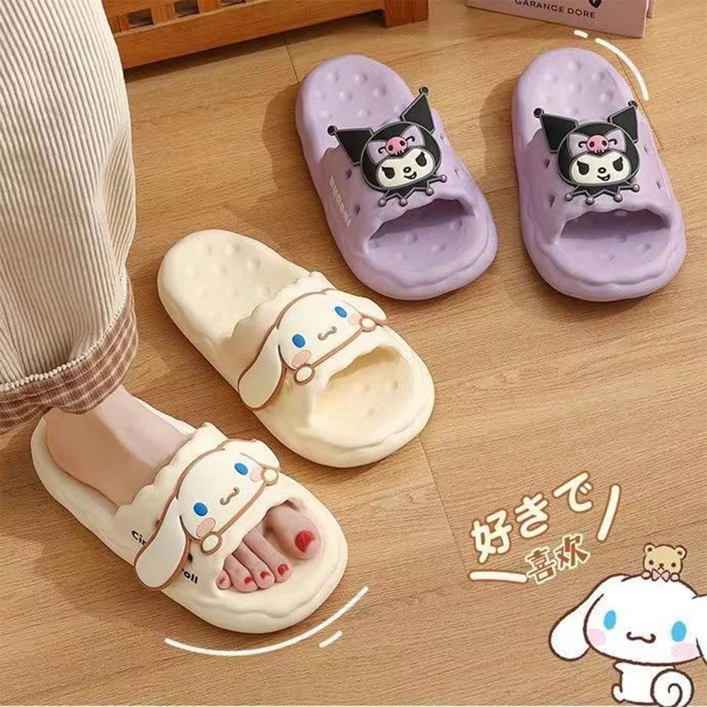 Сандалии Sanrio Cinnamoroll Kuromi женские, мягкие Нескользящие тапочки, домашняя модная модель на платформе из ЭВА, симпатичные Тапочки для пар, лето
Сандалии Sanrio Cinnamoroll Kuromi женские, мягкие Нескользящие тапочки, домашняя модная модель на платформе из ЭВА, симпатичные Тапочки для пар, лето