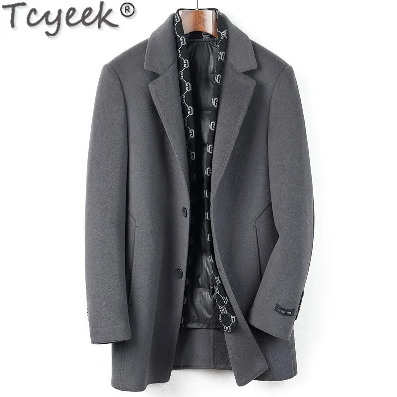 Casual Business Mid-long Woolen Jacket Man Fall Winter 70% Sheep Wool Trench Coats Men Clothes 90% White Goose Down Liner
Casual Business Mid-long Woolen Jacket Man Fall Winter 70% Sheep Wool Trench Coats Men Clothes 90% White Goose Down Liner
