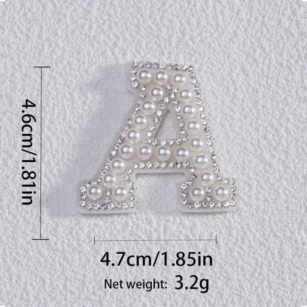 Pearl Patches White AB Rhinestone Sparkle Letter Alphabet Embroidery Clothes Patches Arts Crafts DIY Apparel Sewing Supplies
Pearl Patches White AB Rhinestone Sparkle Letter Alphabet Embroidery Clothes Patches Arts Crafts DIY Apparel Sewing Supplies