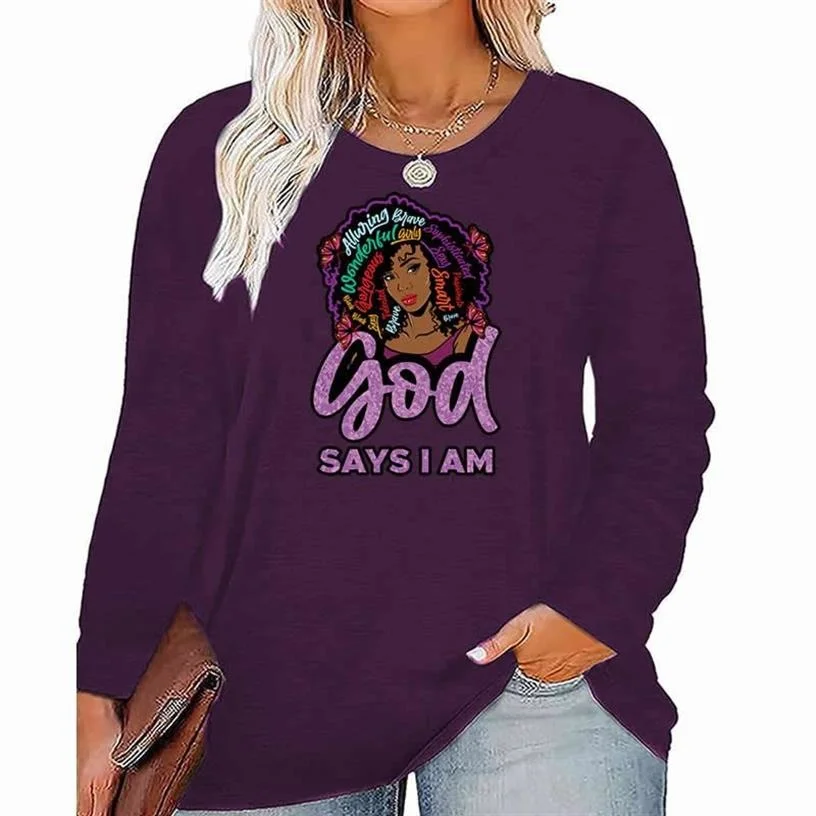 Womens Big Size Long Sleeve Tops God Faith Thanksgiving Shirts Vintage Graphic T Shirt Casual Fall Tshirts For Women
Womens Big Size Long Sleeve Tops God Faith Thanksgiving Shirts Vintage Graphic T Shirt Casual Fall Tshirts For Women