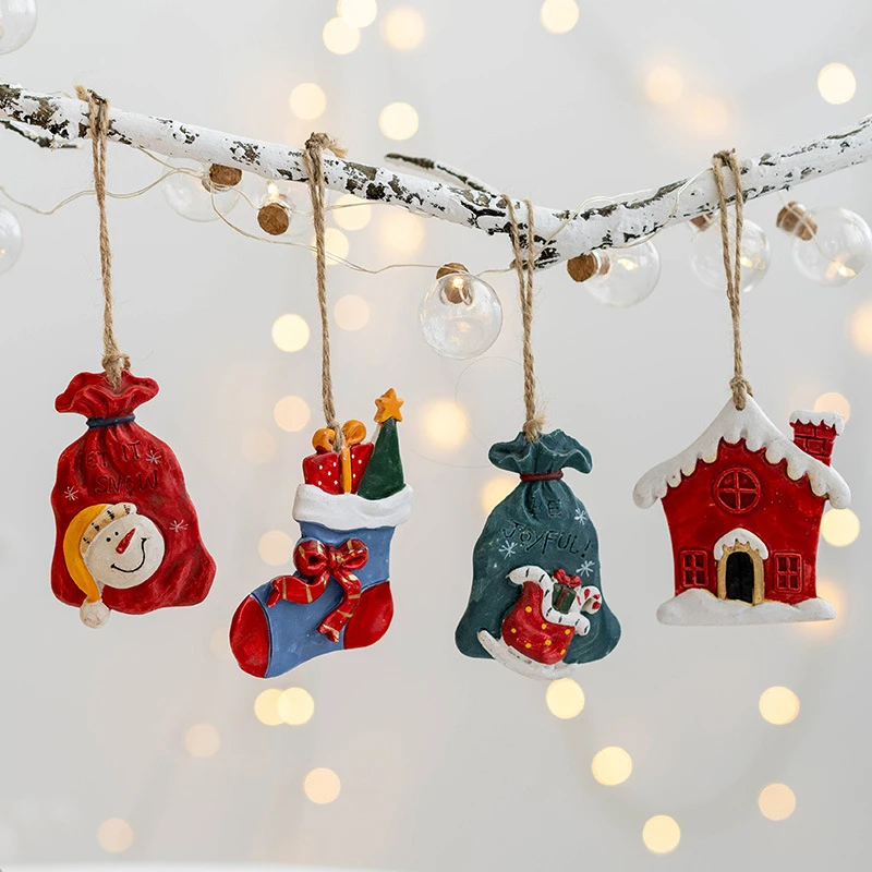Christmas Resin Small Pendant Christmas Socks Gift Package Room Pendant Christmas Snowman Pendant Christmas Ornaments
Christmas Resin Small Pendant Christmas Socks Gift Package Room Pendant Christmas Snowman Pendant Christmas Ornaments