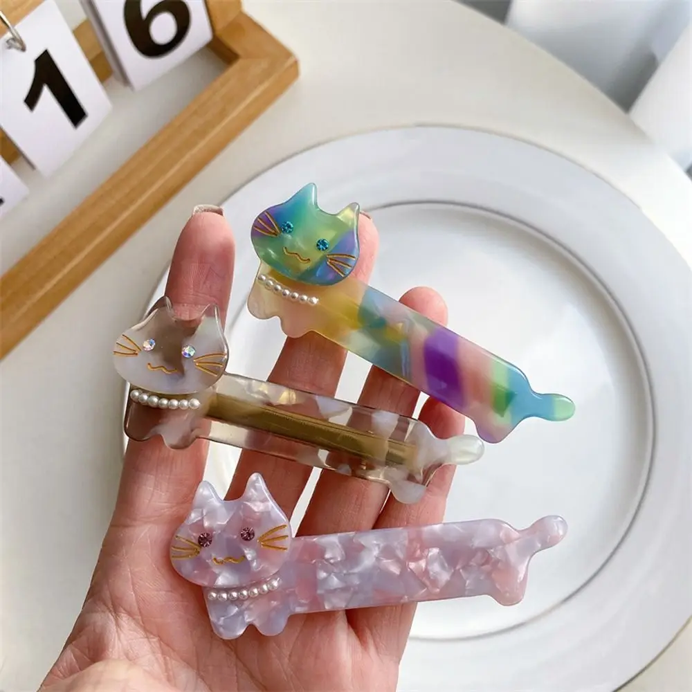 Stylish Headdress New Headwear Spring Hair Clips Animals Cat Korean Duckbill Clips Acetate Hair Clips Women Hairpins
Stylish Headdress New Headwear Spring Hair Clips Animals Cat Korean Duckbill Clips Acetate Hair Clips Women Hairpins