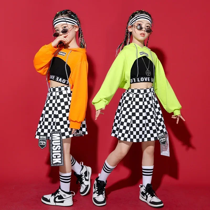 Streetwear Checkered Skirt for Girl Dance Costume Clothes Kid Hip Hop Clothing Hoodie Sweatshirt Crop Top Long Sleeve T Shirt
Streetwear Checkered Skirt for Girl Dance Costume Clothes Kid Hip Hop Clothing Hoodie Sweatshirt Crop Top Long Sleeve T Shirt