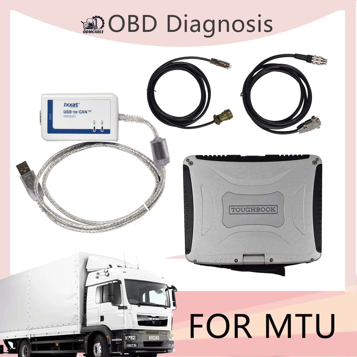 

2.7 FOR MTU DIASYS DIAGNOSTIC SOFTWARE USB TO CAN WITH MDEC ADEC CABLE COMPACT IXXAT DIESEL ENGINE TRUCK DIAGNOSTIC TOOLS+ Cf19