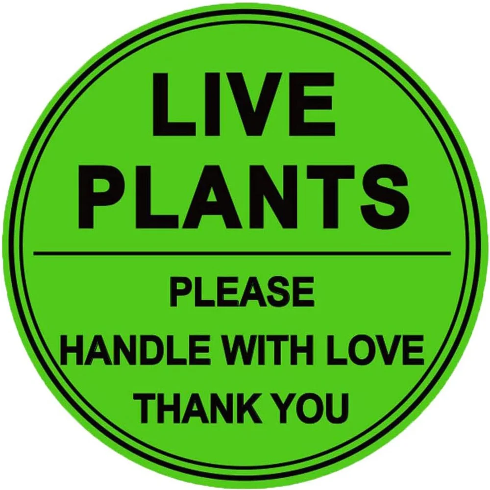 2 Inch Live Plants/Handle with Love Stickers - Green Fragile Handling Shipping Warehouse Pallet Stickers 250 Adhesive Labels
2 Inch Live Plants/Handle with Love Stickers - Green Fragile Handling Shipping Warehouse Pallet Stickers 250 Adhesive Labels