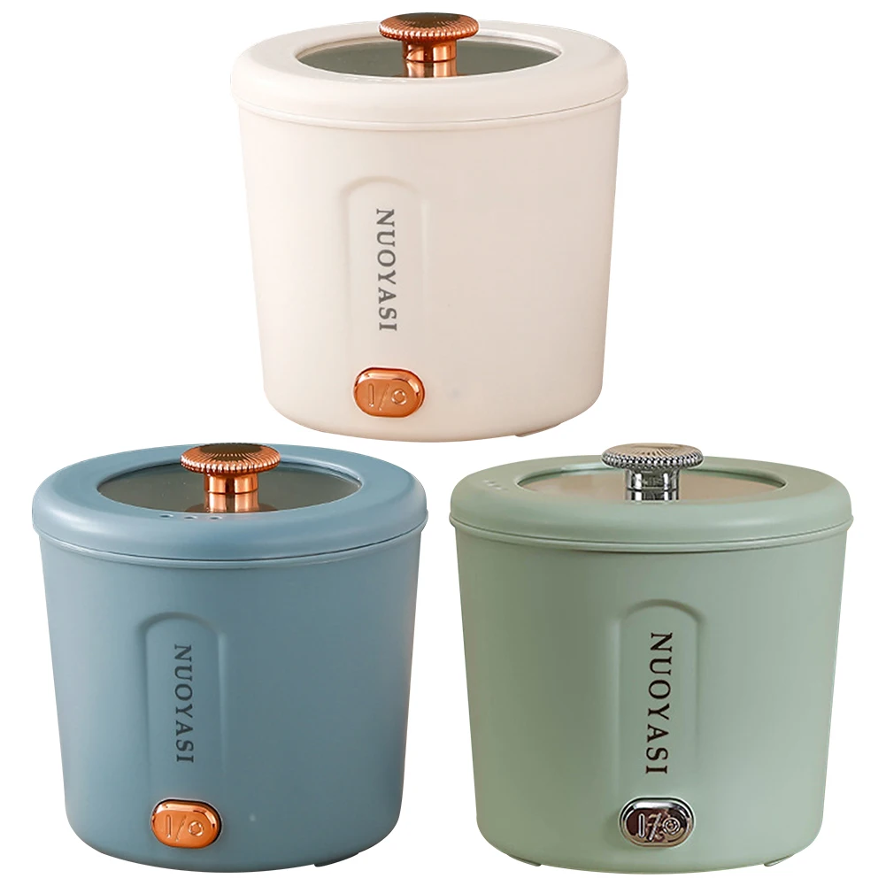 Marmite électrique portable antiarina, mini cuiseur à ramen, cuiseur à nouilles en rine, adapté pour les voyages, le dortoir et le bureau, 1L, 450W 6