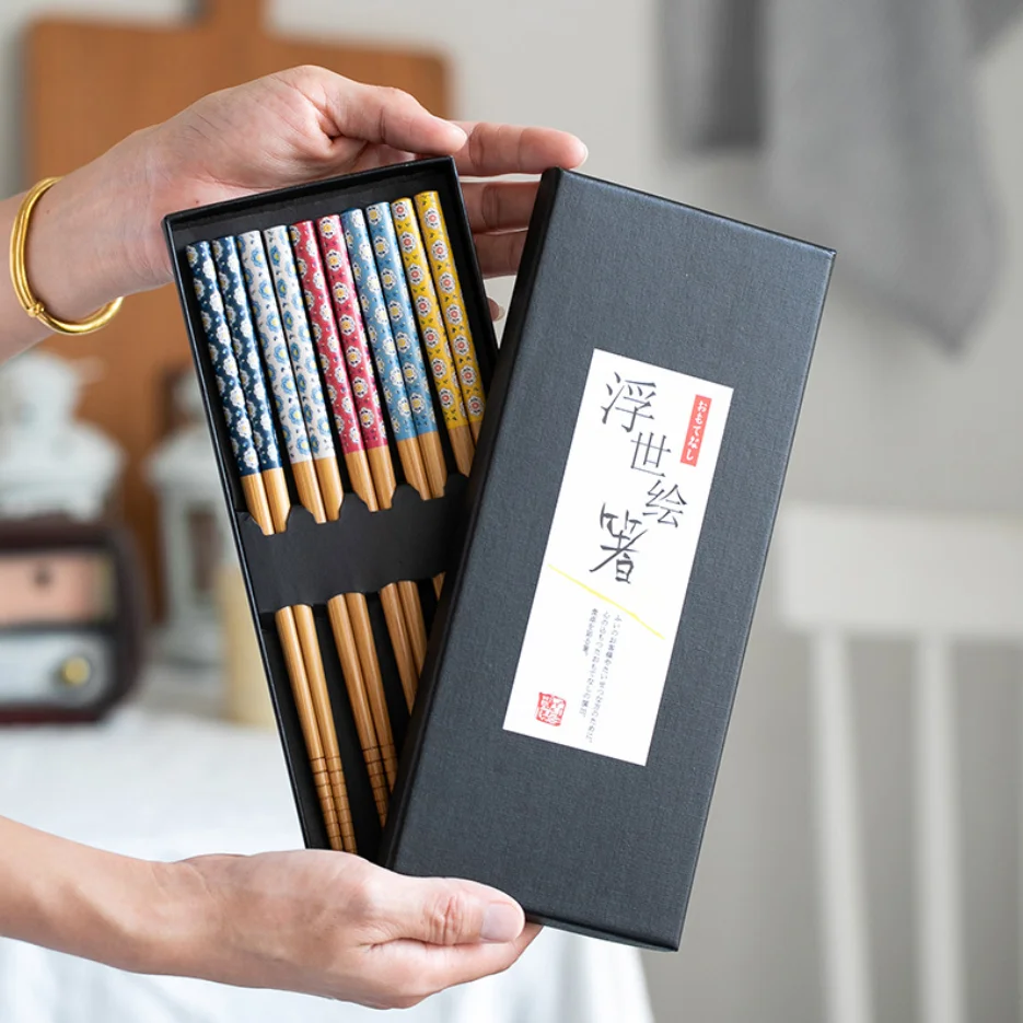 5 Pairs Japanese Natural Wood Chopsticks Wooden Chopsticks Household Reusable Sushi Chopsticks Gifts Tableware Modern
5 Pairs Japanese Natural Wood Chopsticks Wooden Chopsticks Household Reusable Sushi Chopsticks Gifts Tableware Modern