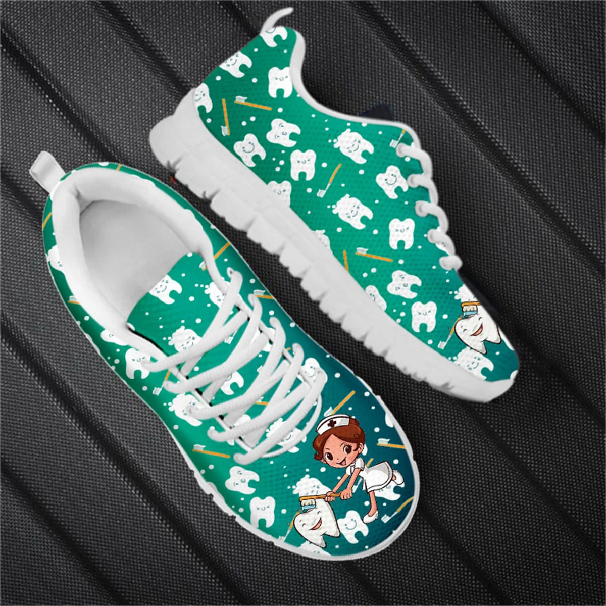 Cute Nurse Rainbow Print Women's Casual Flats Teeth Fashion Sneakers 2022 Light Breathable Mesh Walking Shoes Zapatos Mujer
Cute Nurse Rainbow Print Women's Casual Flats Teeth Fashion Sneakers 2022 Light Breathable Mesh Walking Shoes Zapatos Mujer