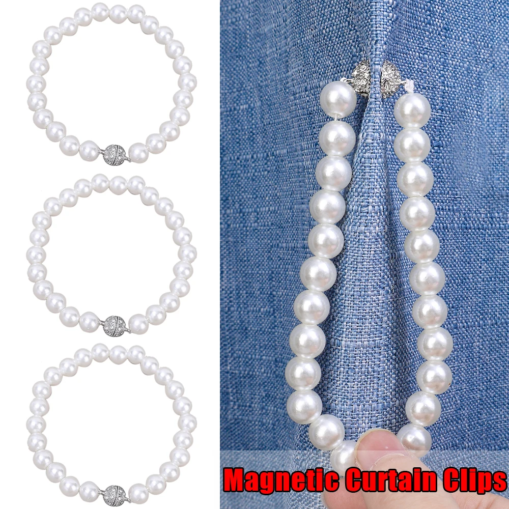 2Pcs Magnetic Curtain Clips Nail Free Pearl Window Curtain Close Magnet Hanging Button Tie Back Curtain Decoration Accessories
2Pcs Magnetic Curtain Clips Nail Free Pearl Window Curtain Close Magnet Hanging Button Tie Back Curtain Decoration Accessories