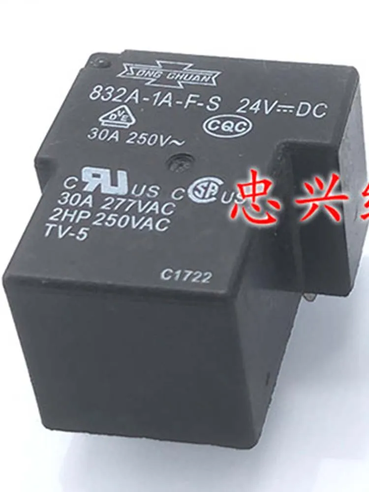 

24V Relay 832A-1A-F-S 24VDC 30A 4Pins